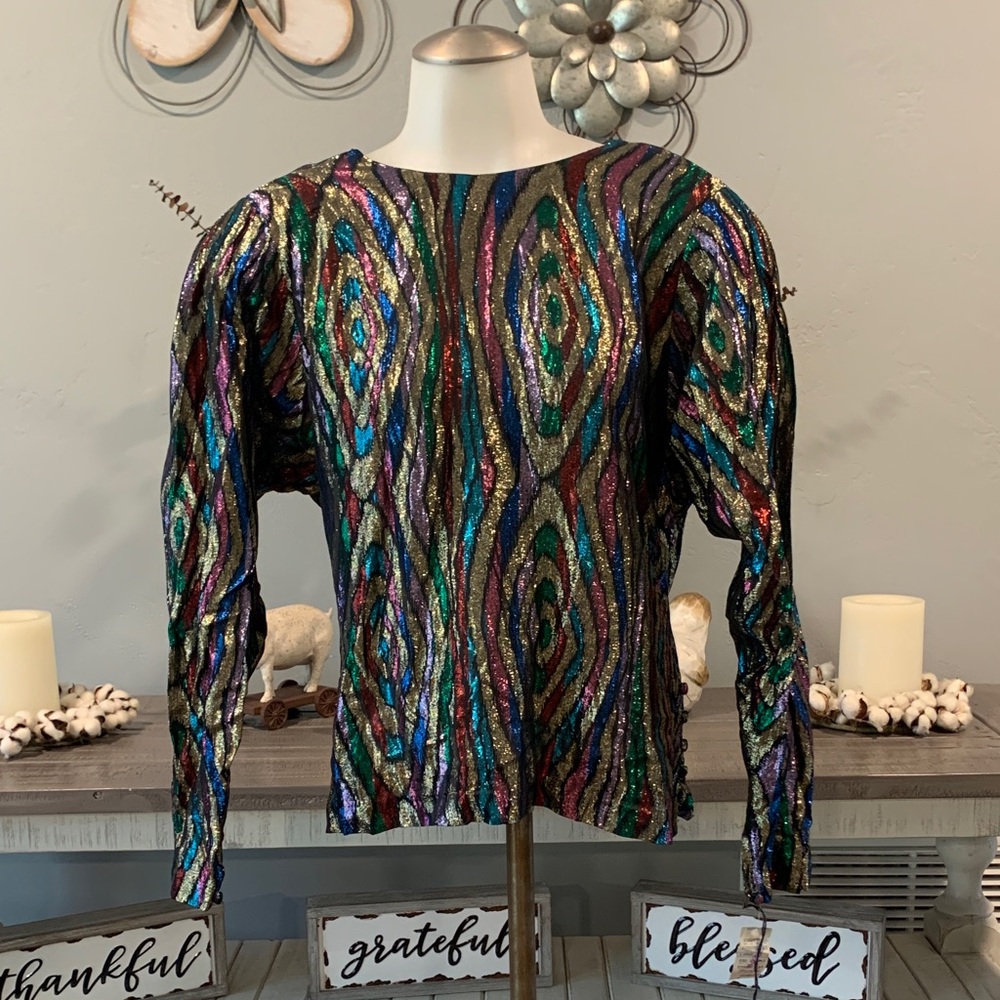 Rimini Vibrant Sequin Blouse